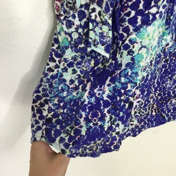 Blue Saks Fifth Ave Tunic - Picture 5 of 7